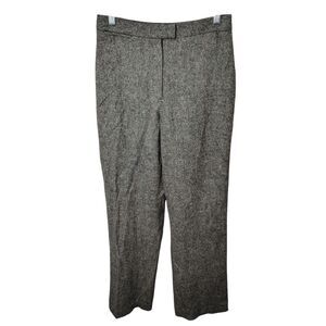 Womens Size 6 Gray Solid Wool Blend Dress Pants